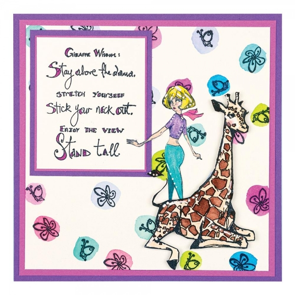 Jane Davenport Clear Stamps - Giraffe Wisdome